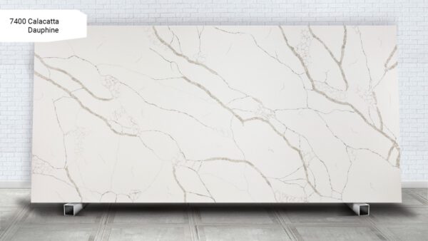 avantquartz 7400 Calacatta Dauphine slab